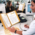 Imagem do produto BOLSA P/SUPORTE MURAL DURABLE 5606 A4 C/MOLDURA AMARELO 5UN