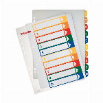 Imagem do produto SEPARADORES A4 EXTRA LARGO PLASTICO IMPRIMIVEL (1 A 10)