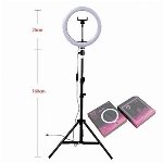 Imagem do produto CANDEEIRO PARA FILMAGENS GRAVACOES RING LIGHT 10 POL 6500K SUPORTE + TRIP&Eacute;