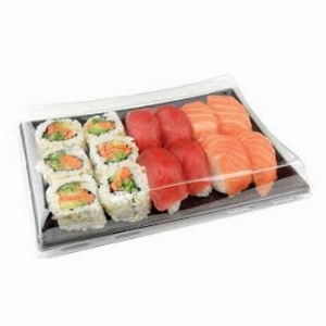 Imagem do produto CAIXA CART&Atilde;O KRAFT C/JANELA P/ SUSHI 20X12X4,5CM 50UN