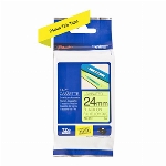 Imagem do produto FITA LAMINADA 24MMX5MTS FLUORESCENTE AMARELO/PRETO