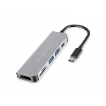 Imagem do produto HUB CONCEPTRONIC HUB USB-C 3XUSB3.0 3XUSB-C PD 1XHDMI 1XCARDREADER