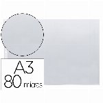 Imagem do produto BOLSA CATALOGO Q-CONNECT DIN A3 AO BAIXO 80 MICRONS CRISTAL COM ABERTURA SUPERIOR - BOLSA DE 10